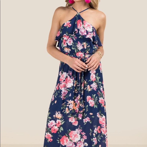 FRANCESCA’S Floral Maxi Dress - Picture 1 of 11